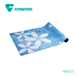 Suede Fabric Rubber Yoga Mat
