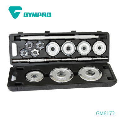 30KG CHROMED DUMBBELL SET WITH PE BOX