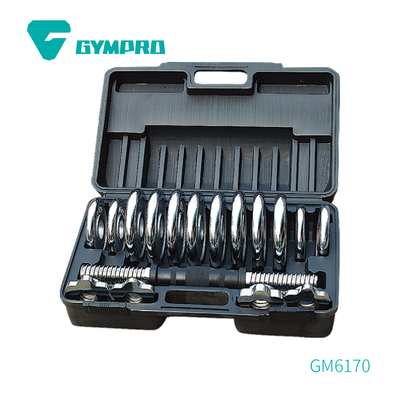 15KG CHROMED DUMBBELL SET WITH PE BOX